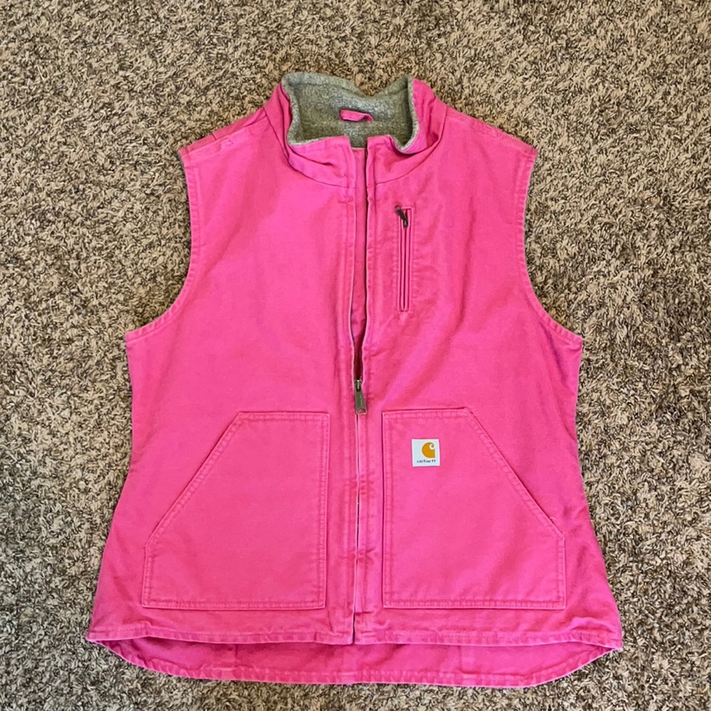 Pink Ladies Carhartt Vest. Size Large.
